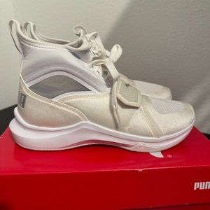 Puma Womens Phenom Satin White 190818 08 Casual Shoes Sneakers Size 6.5